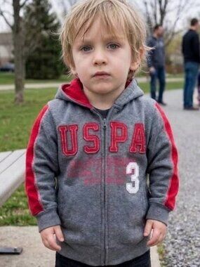 US Polo Boys Sweat Hoodie Jacket